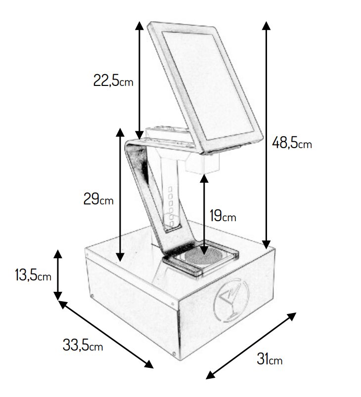 GiG 8 Pro, dimensioni